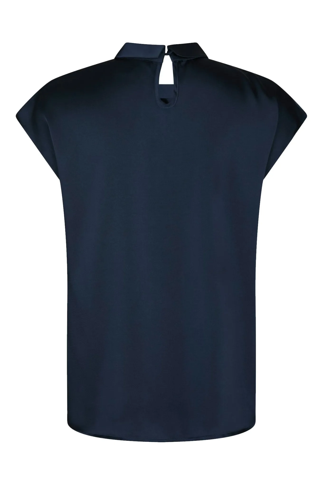 Fleur Drapy Satin Navy 160990