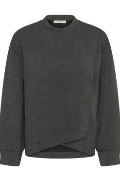 GidaIW Melange Vincent Sweatsh Dark grey melange