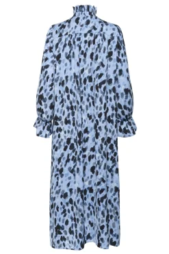 GRACIEIW PRINTED DRESS BLUE PAINTED DOT 900003317 30112281