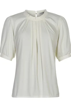 Grazia blouse 1/2 sleeves plai OFF WHITE 14852