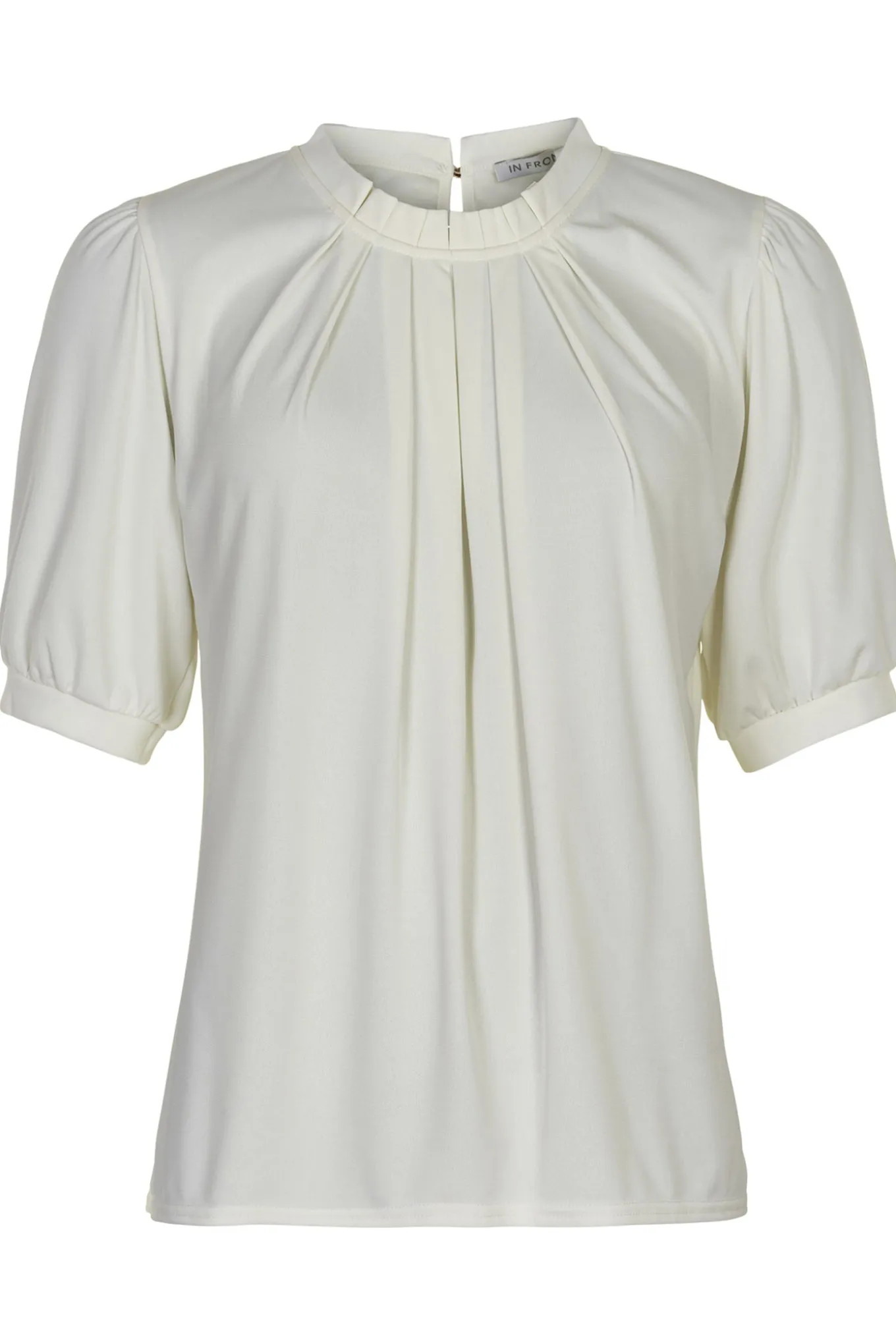 Grazia blouse 1/2 sleeves plai OFF WHITE 14852