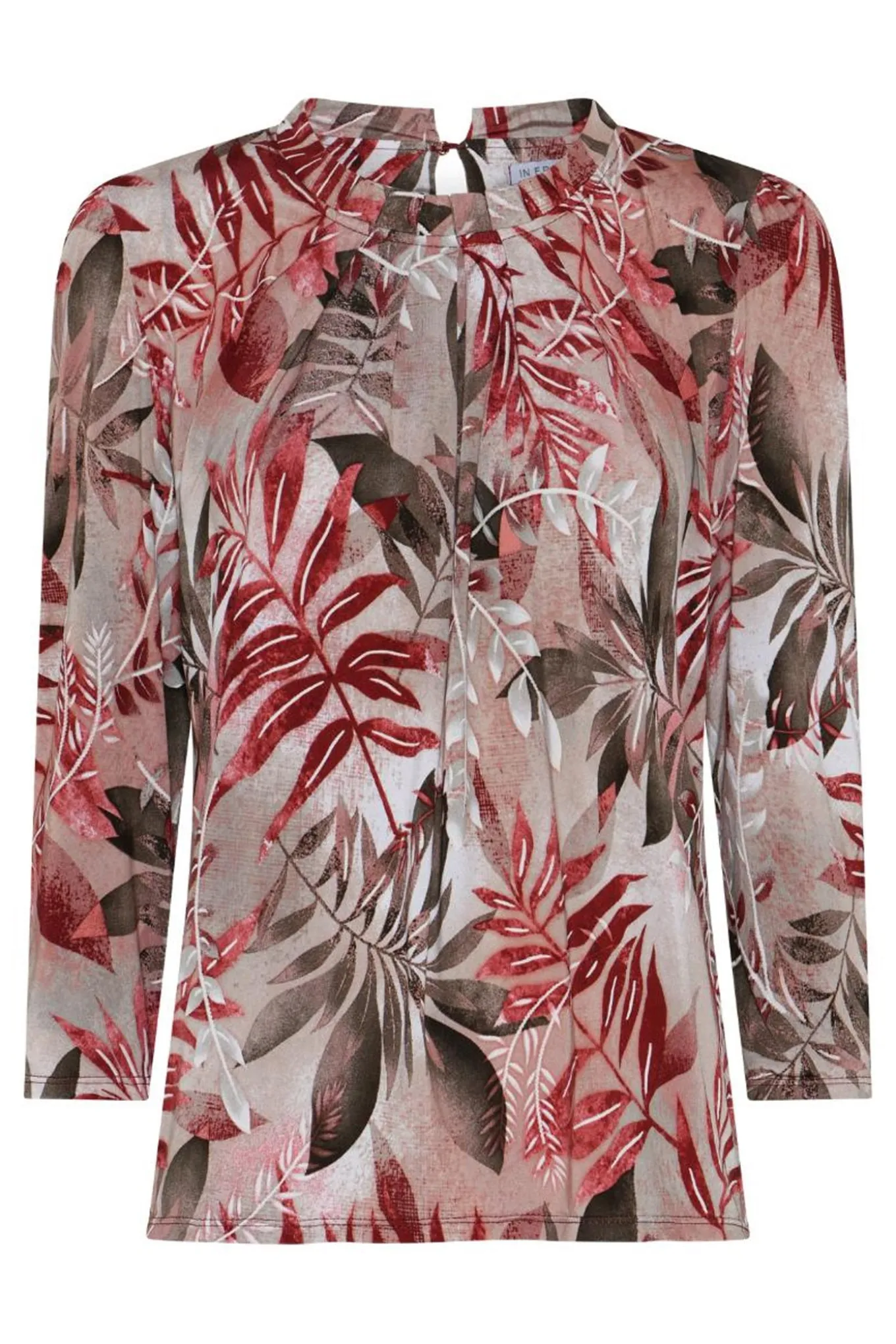 Grazia blouse 3/4 sleeves Rose wood 17017