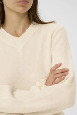 GuniIW VNeck Whisper White Melange 30111022