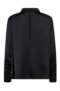 HelenCC Button Blouse 96Black 35985