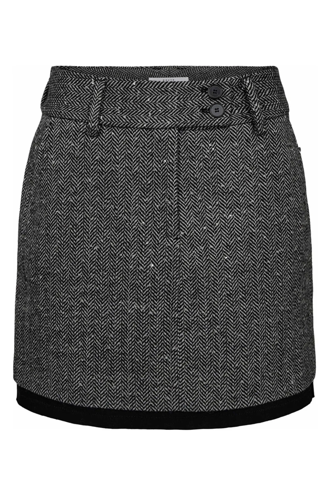 Herring Sequin Crop Skirt Black HL10274