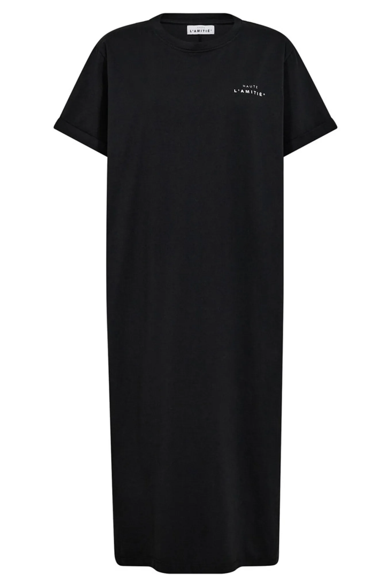 HL Crew Neck Tee Dress Black HL10123