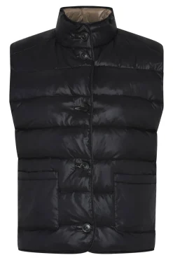 374HMBeket reversible vest 900/15 Black/Walnut HM1314