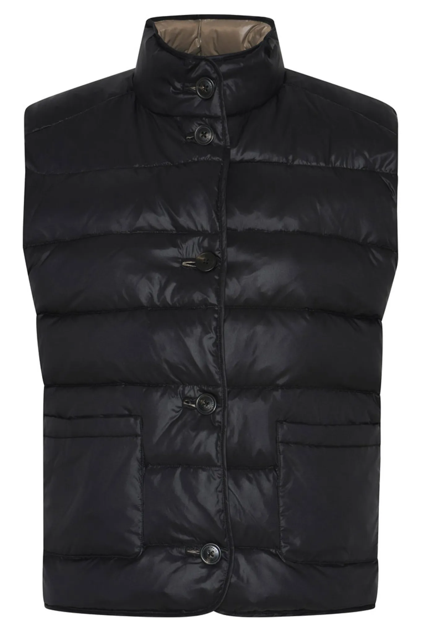 374HMBeket reversible vest 900/15 Black/Walnut HM1314