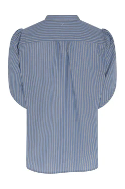 463HMTulin shirt 943 Blue stripe HM1299