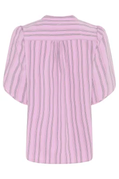 448HMTulin shirt 370 Pink stripe HM1250