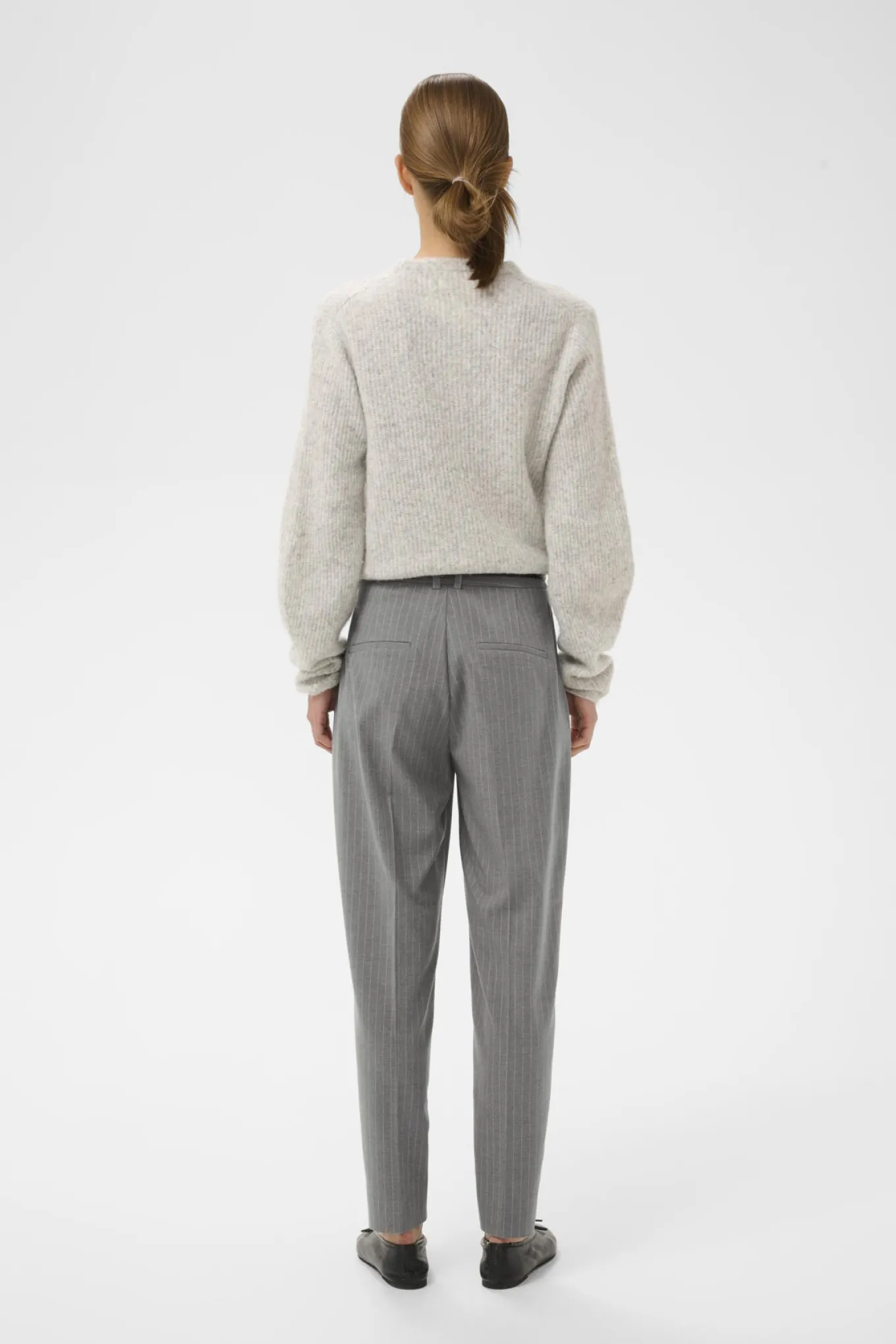 HOSANNAIW CIGARETTE PANT New Light Grey Melange 30028 30112225