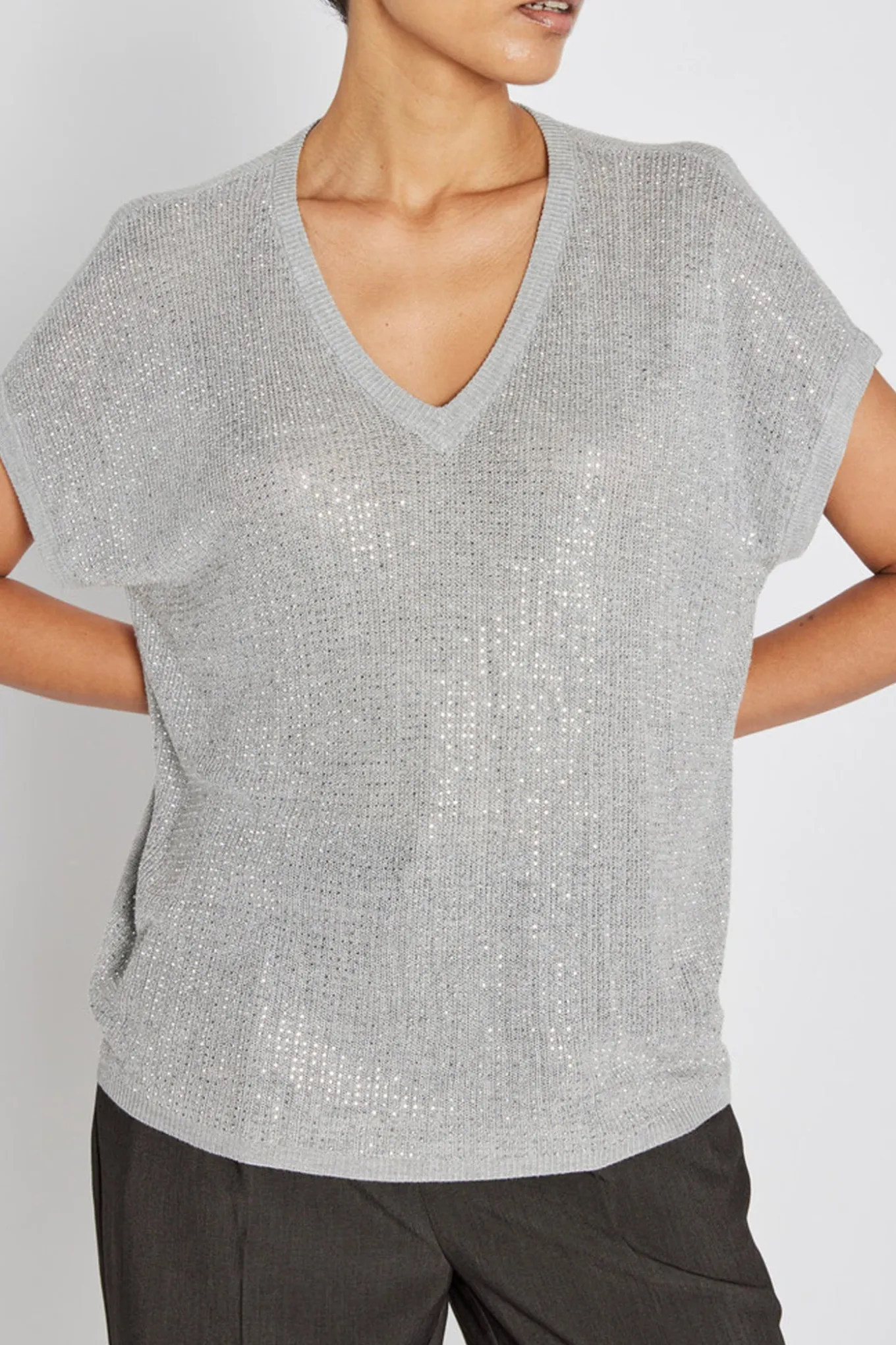 HoweaBBMarlee Glitter knit Silver BBW4848