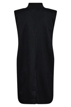 IdaCCPinRibTurtleneckDress 140Dark Grey 36308