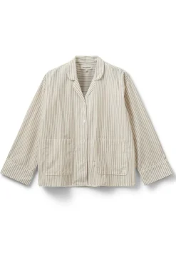 IMANASW SHIRT 7113 Brown Striped SNOS586