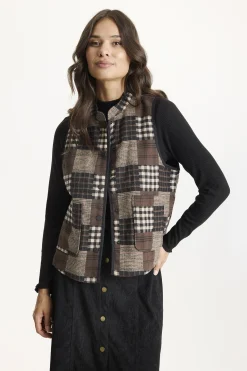 Irene vest Brown 16820