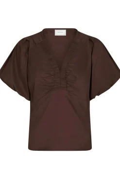 Irina Poplin Dark brown 162219