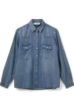 JENNYSW SHIRT 5002 Denim blue S253245
