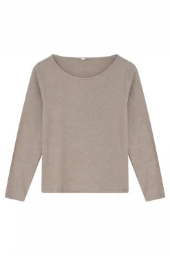 Jill, tshirt L/S 92072Mocha 60709/1512