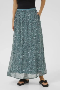 KAbella Skirt Teal/Black/White Graphic 10509889