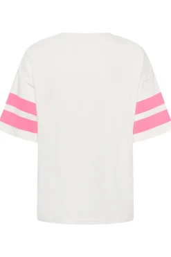 KAhally TShirt Chalk/PinkPower Text Print 1 10511173
