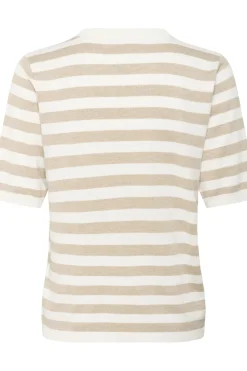 KAlizza Striped Knit Chalk/Feather Grey Mel. Stripe