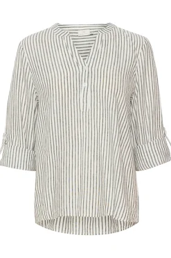 KAmilia Blouse Chalk/Black Stripe