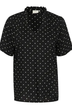 KAtina Printed Blouse Black/Chalk Dot 10509474
