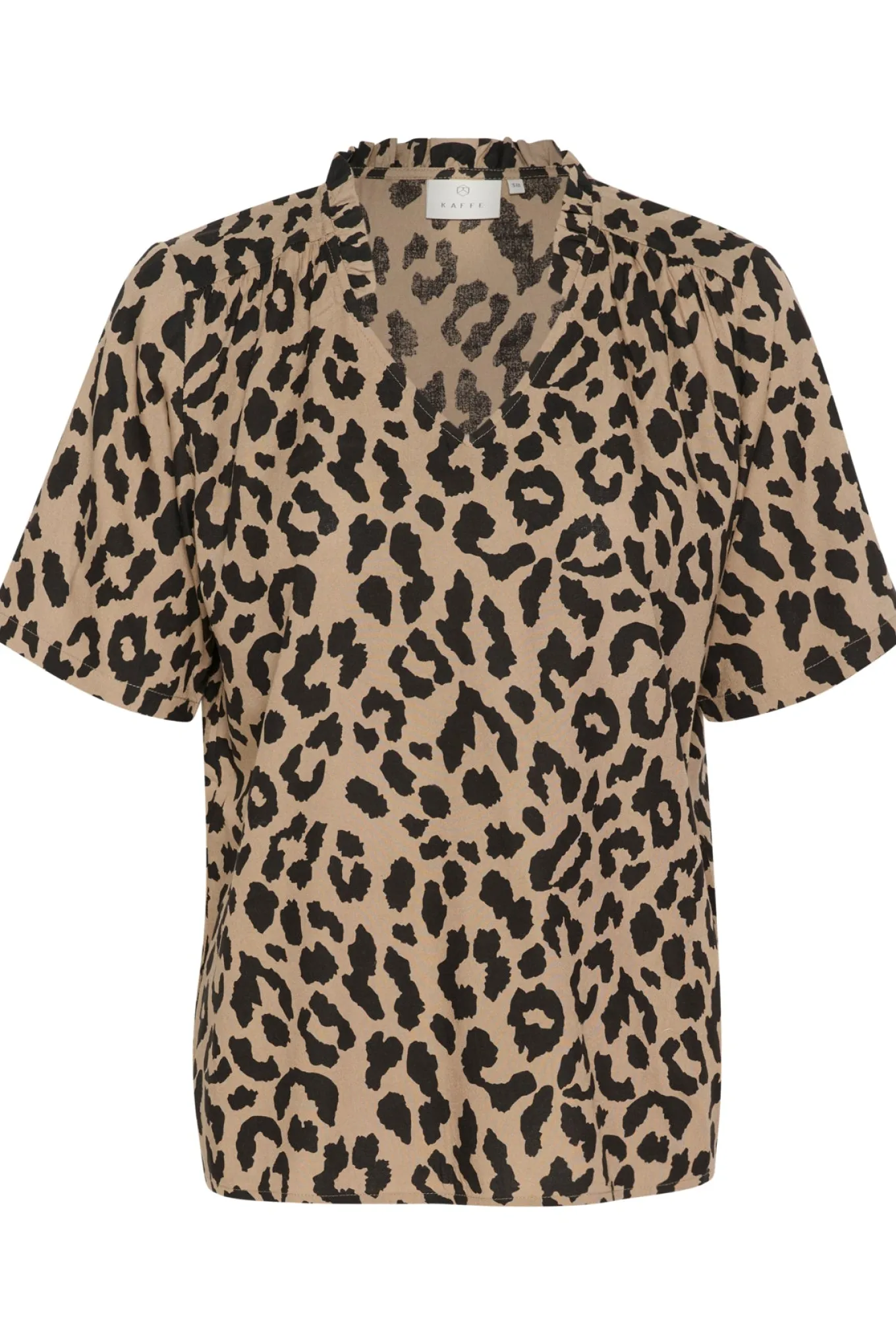 KAtina Printed Blouse Brown/Black Animal Print 10509474