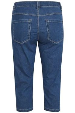 KAvicky Capri Jeans Medium Blue Washed Denim 10505521
