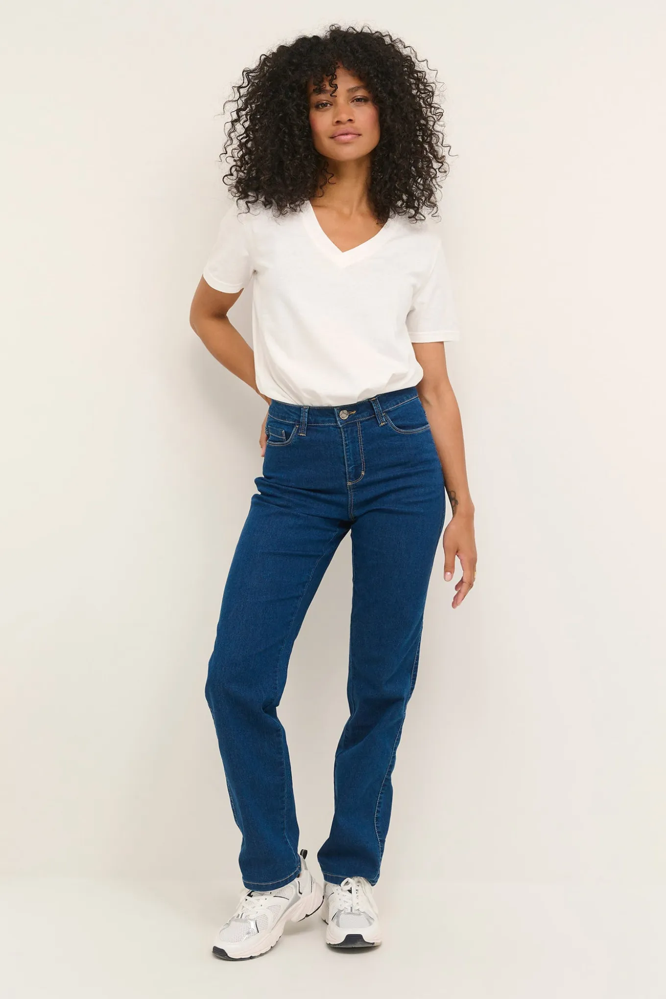 KAvicky Straight Jeans Medium Blue Washed Denim 10506530