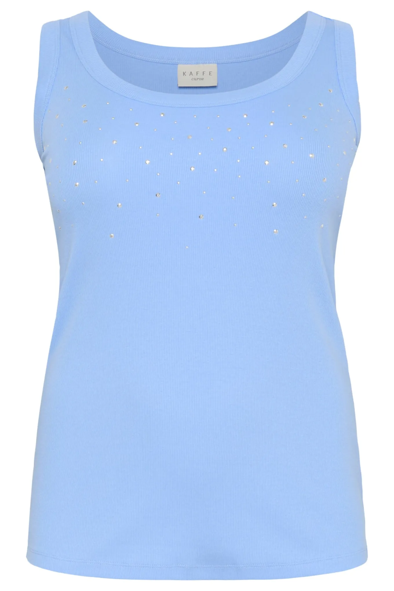 KCcarina Rhinestone Tank Top Vista Blue