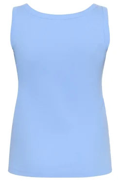 KCcarina Rhinestone Tank Top Vista Blue