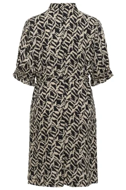 KCdena Dress Black/Feather Grey Lines 10583991