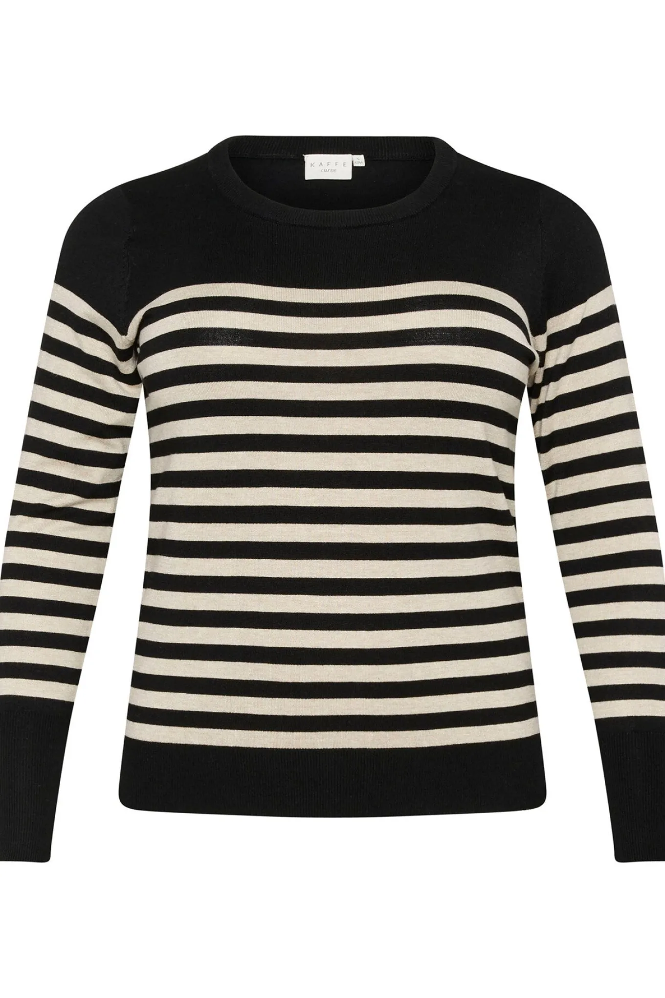 KClizzy Striped Knit Pullover Black/Feather Gray Mel. Stripe 10582600