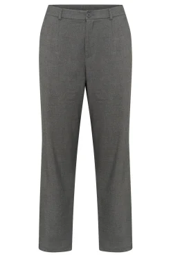 KCmerla Straight Pants Dark grey melange 10582712