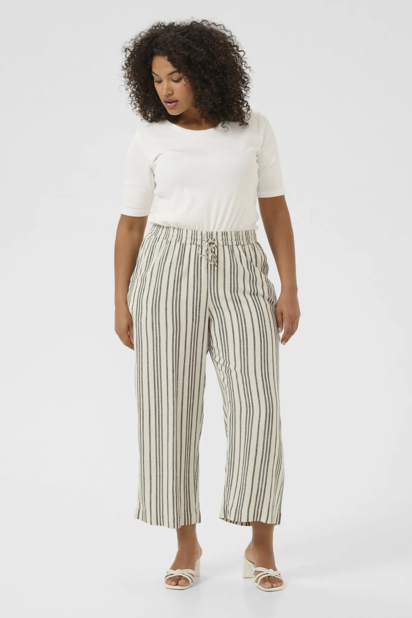 KCmille Cropped Pants Moonstruck / Black Stripe 10583098