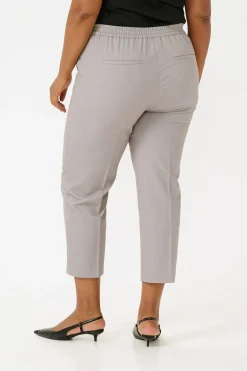 KCsakira Cropped Pants Elephant Skin Melange 10580650