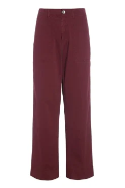 Kihon lange lige bukser Maroon 25623994755