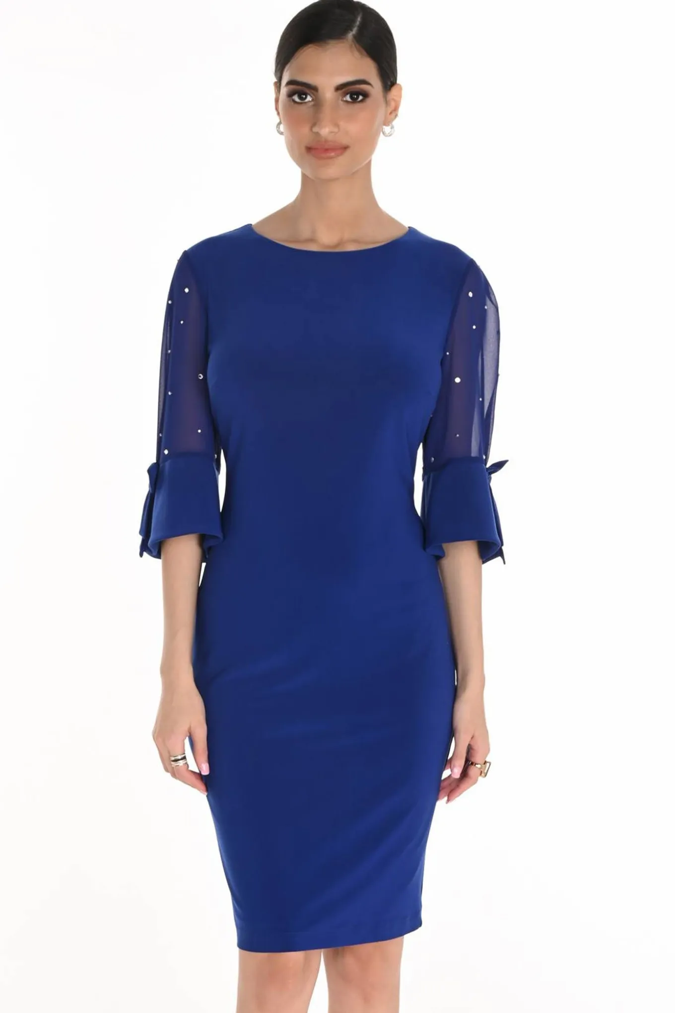 KNIT DRESS Blue 259025