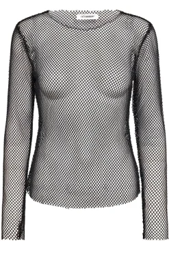 KrystalCC Net Blouse 96Black