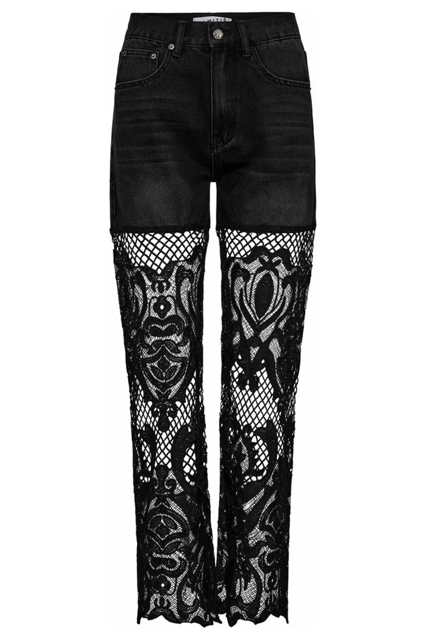 Lace Jeans Black HL10361