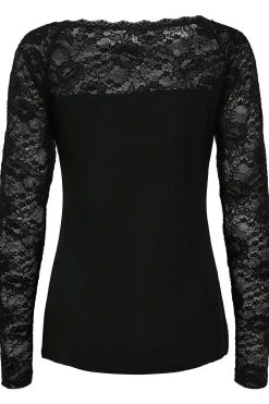 Lacy Boat tshirt Black deep 10500903
