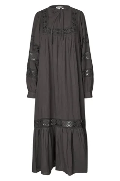 LatourLL Lace Maxi Dress LS 87 Dark Mokka 254093000