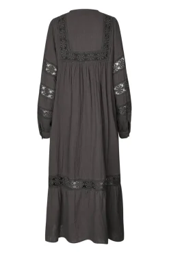 LatourLL Lace Maxi Dress LS 87 Dark Mokka 254093000