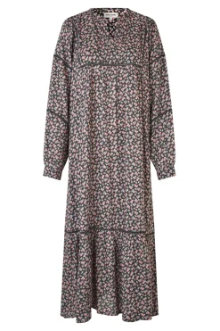 LatourLL Maxi Dress LS 18 Washed Black 254413011