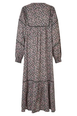 LatourLL Maxi Dress LS 18 Washed Black 254413011