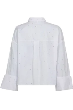 LeniCC Wide Cuff Stone Shirt 4000White 35992