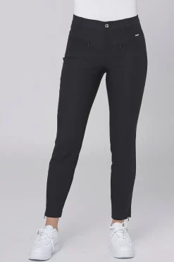 Lina 7/8 w. zip Black 6841/420