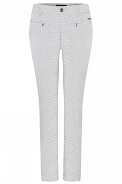Lina 7/8 w. zip Jacquard 1157Grey 6841/4209