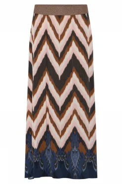 Lisa, long skirt 84797Navy/Rose 58550/7580